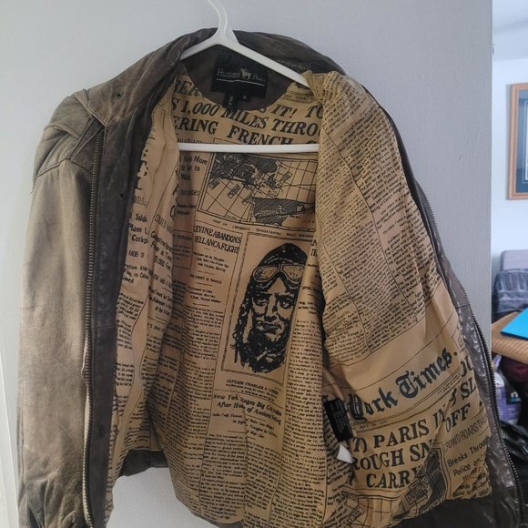 Unisex vintage pilot bomber jacket - Picture 4 of 6